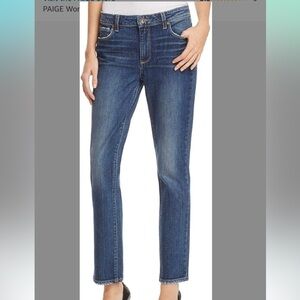 Paige Julia Straight Leg High Rise Jeans